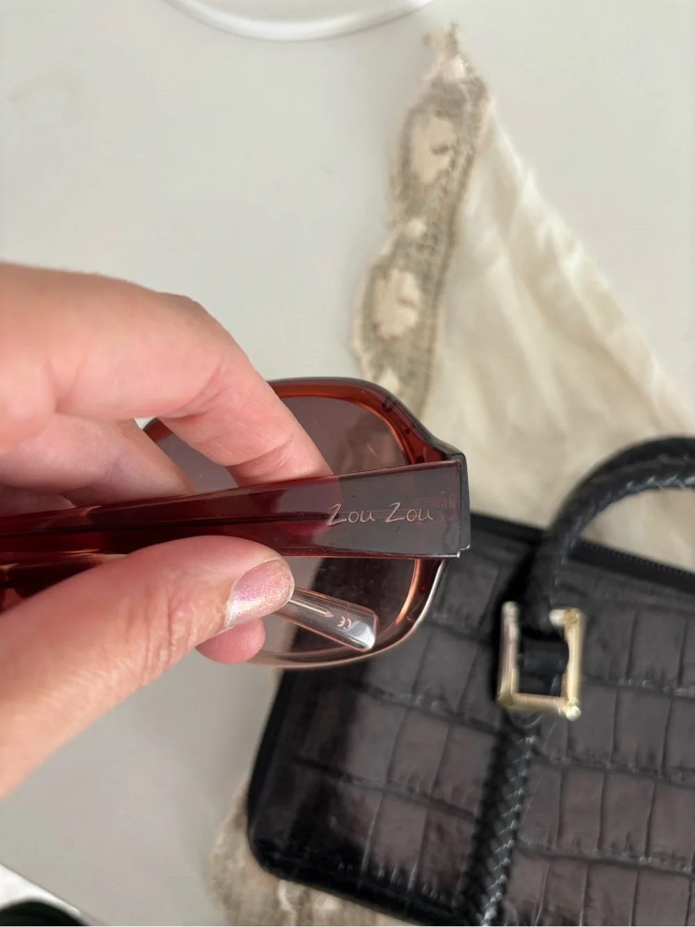Pink Y2K Zou zou Tinted Women's Sunglasses